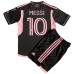 Maillot de foot Inter Miami Lionel Messi #10 Extérieur vêtements enfant 2023-24 Manches Courtes (+ pantalon court)
